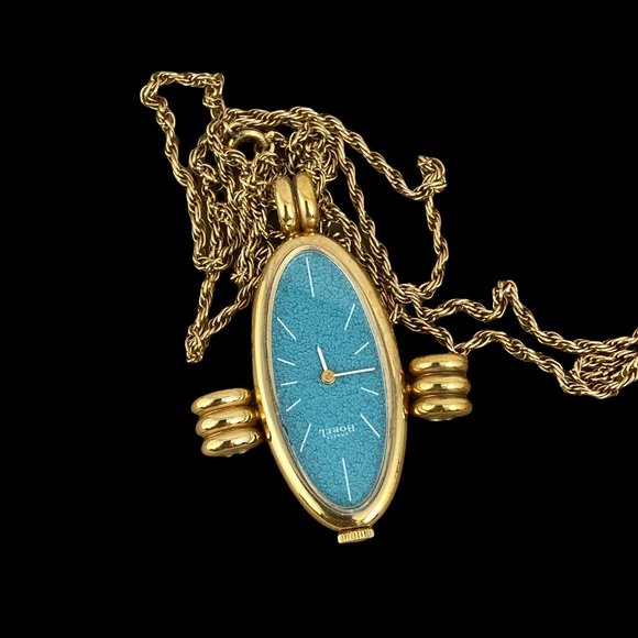 Vintage 1950's Earnest Borel Pendant Watch - Picture 2 of 7